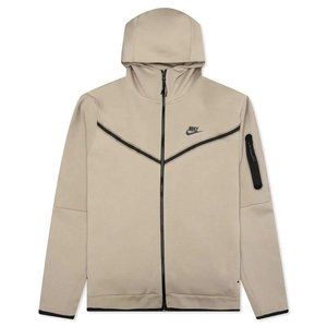 Nike Sportswear Tech Fleece Men's XL Full-Zip Khaki Black Hoodie CU4489-247